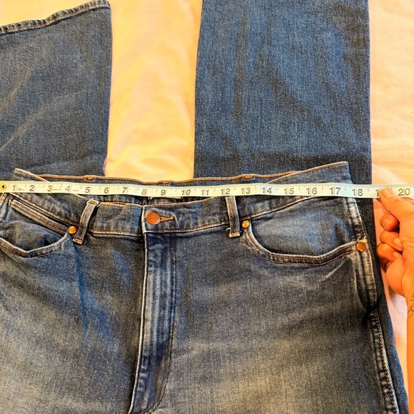 Wrangler Dark Blue Flare Women's Jeans 12/14 - Picture 6 of 10